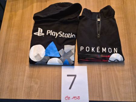 Kinderkleider Paket 7 "Pullover Pokemon & Playstati" Gr. 158