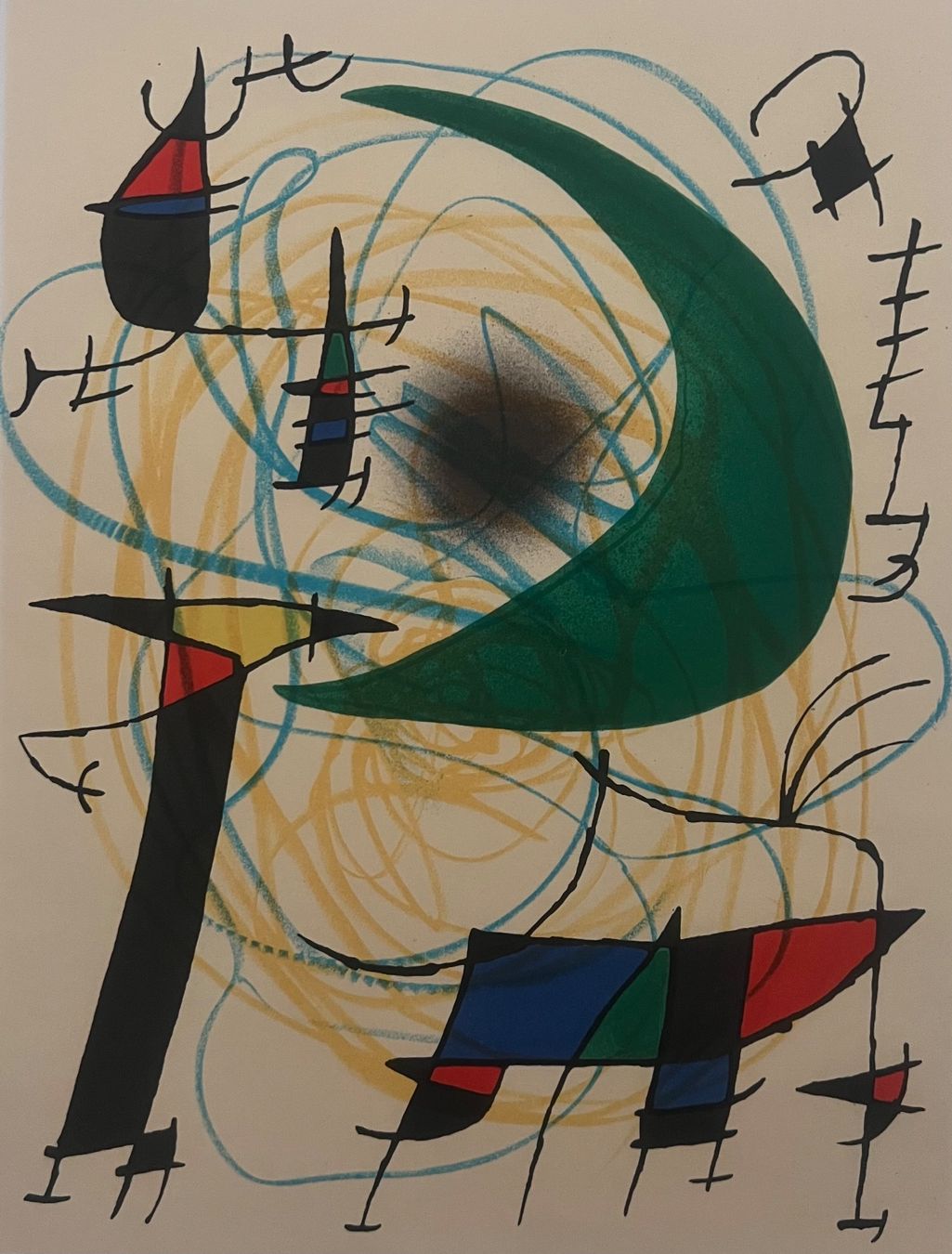 Grafiken & Lithographien: Joan Miró, Original-Farblithografie – Gebraucht aus Rain von Pic-Ass 1