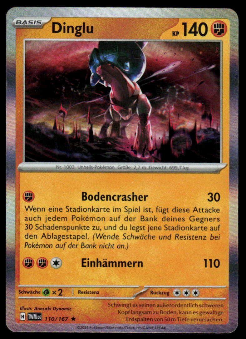 Pokémon Sammelbilder & Trading cards: Pokemon Dinglu 110/167 – Gebraucht aus Herisau von Pokemon2025