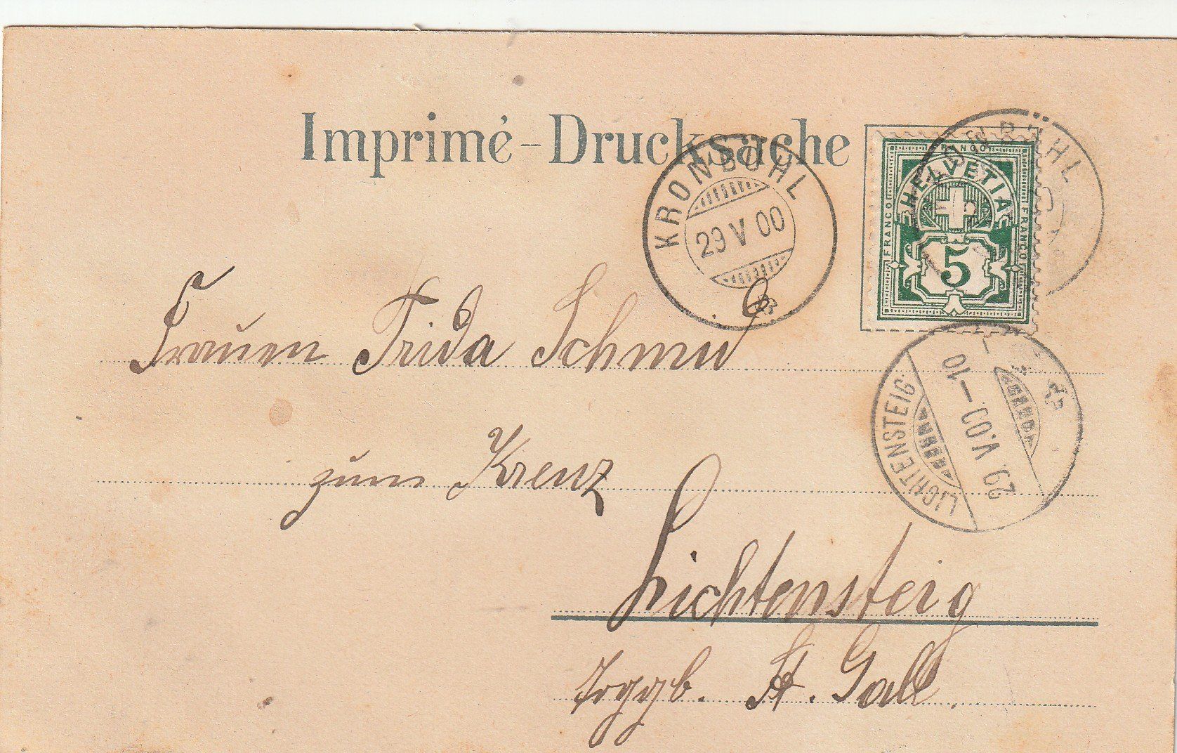 Cartoline postali: AK  St. Gallen Litho 200 – Usato da Rupperswil venduto da Ema10 1