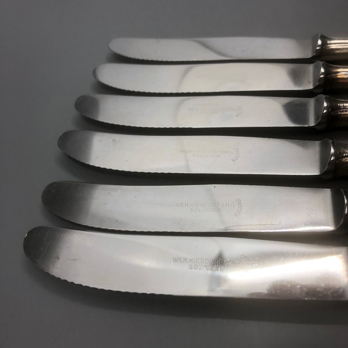 Posate: 6 Dessertmesser versilbert – Usato da Basel venduto da Tiabeanie 6