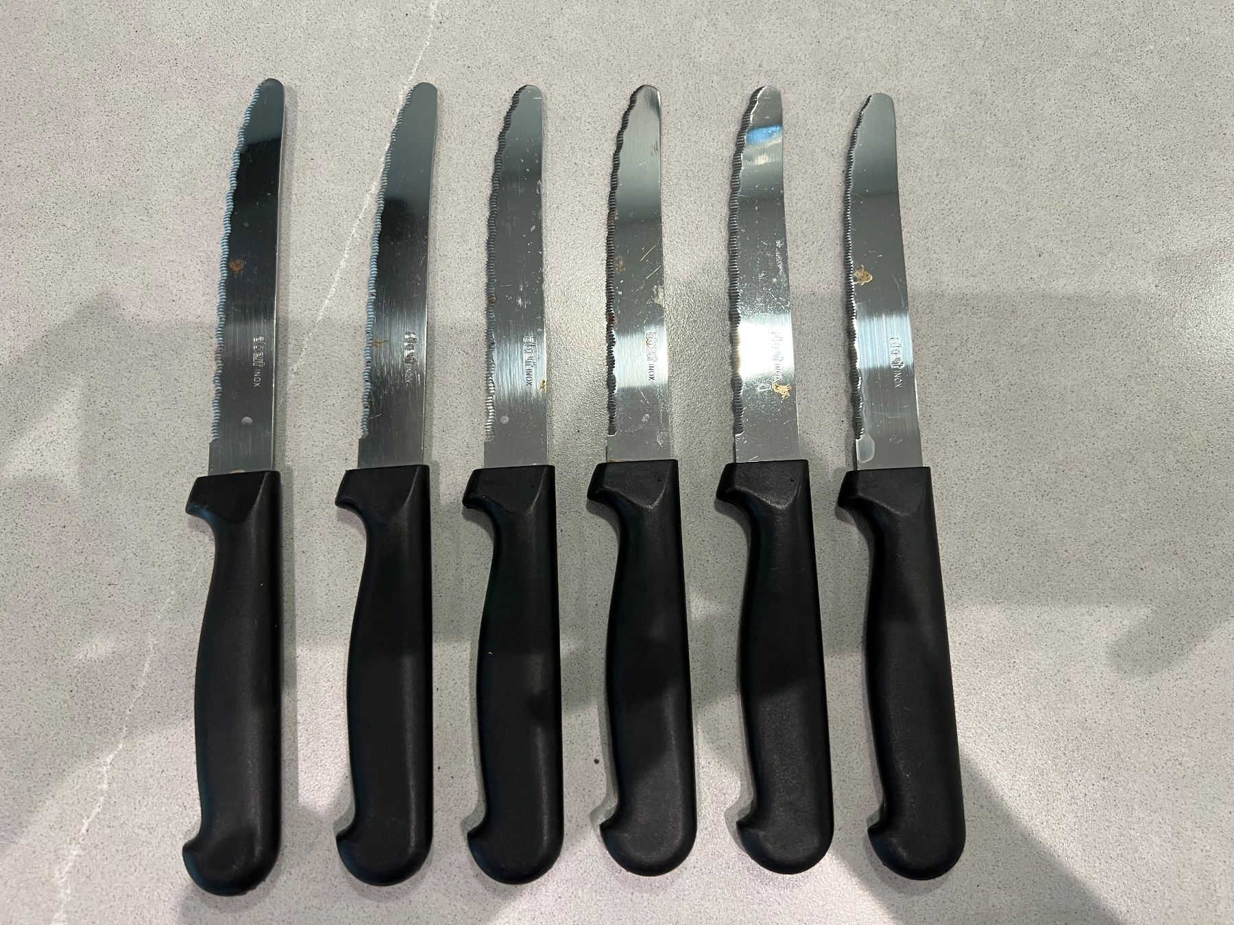 Messer: Steak knife / dinning knife set, STEAK MESSER, couteaux – Gebraucht aus Basel von Harper.G