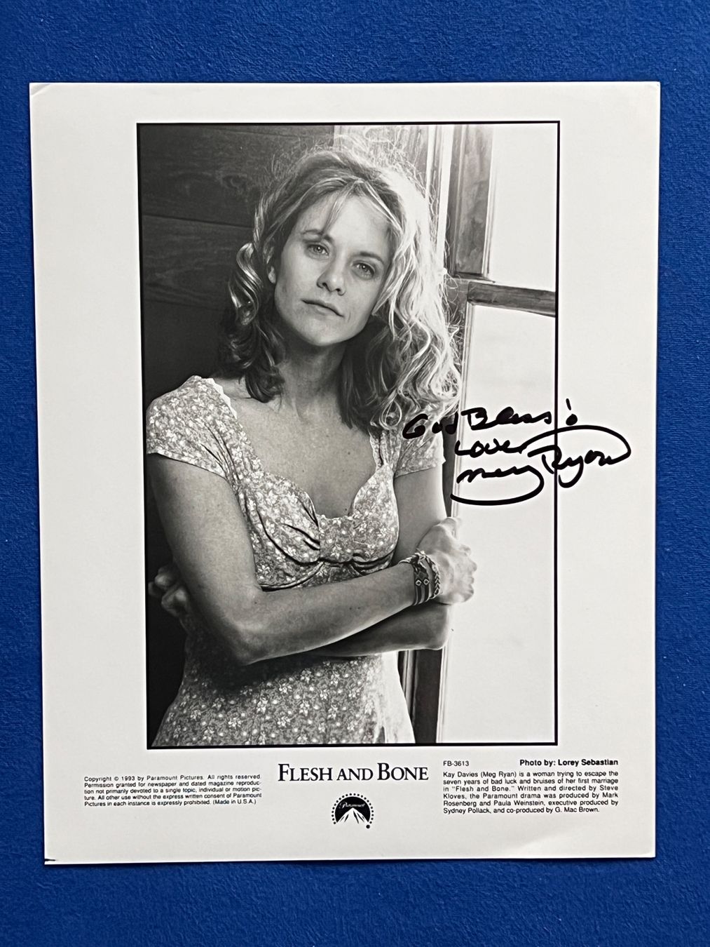 Autografi: Meg Ryan  Original Autogramm "God Bless" und COA Zertifikat – Nuovo (secondo la descrizione) da Solothurn venduto da StarsInYourHome