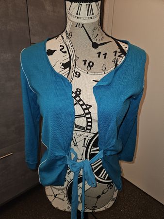 Damen Cardigan Strenesse türkis blau Grösse 36