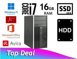 HP Microtower PC m. Win 11 & Office 2019