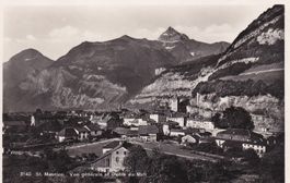 St. Maurice Vue générale et Dents du Midi