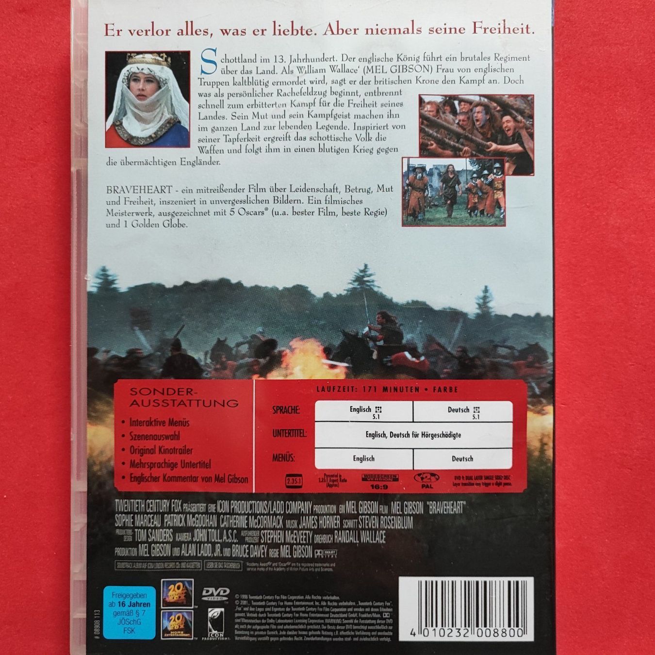 Tutti i DVDs: Braveheart – Usato da Dübendorf venduto da kb86_MOVIE 1