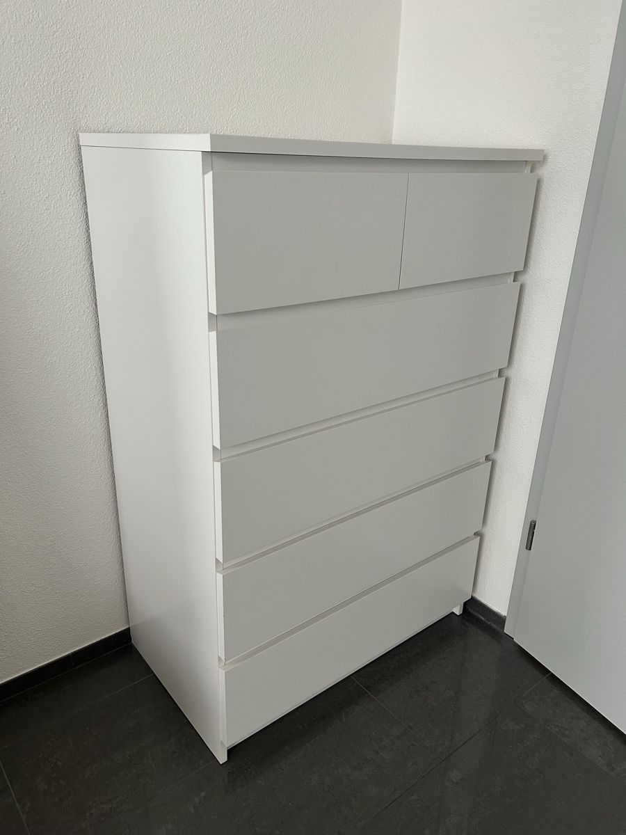 Cassettiere: Ikea Malm Kommode mit 6 Schubladen – Usato da Merenschwand venduto da ___niggi___ 1