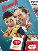 Craven "A" Cigarettes - 3 alte Werbungen/Publicitéss 1937/58