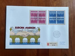 FDC Grossbrief Europamarken Viererblock 1984 ET  (F160)