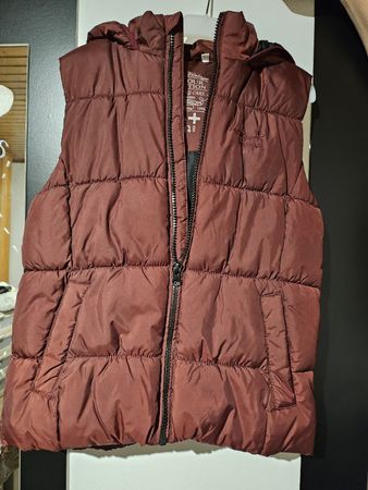 Gilet matelassé bordeaux T152 enfant automne