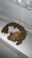 Gelenkiger Drache 3D-Druck braun bewegliche Figur neu