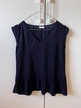 Marc O'Polo Blusen-Top, Gr. XS / S, dunkelblau