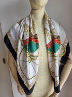 Vintage CELINE Paris Seidentuch – 86 × 86 