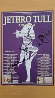 Jethro Tull, 3 Original Autogramme auf Flyer UK Tour 2004