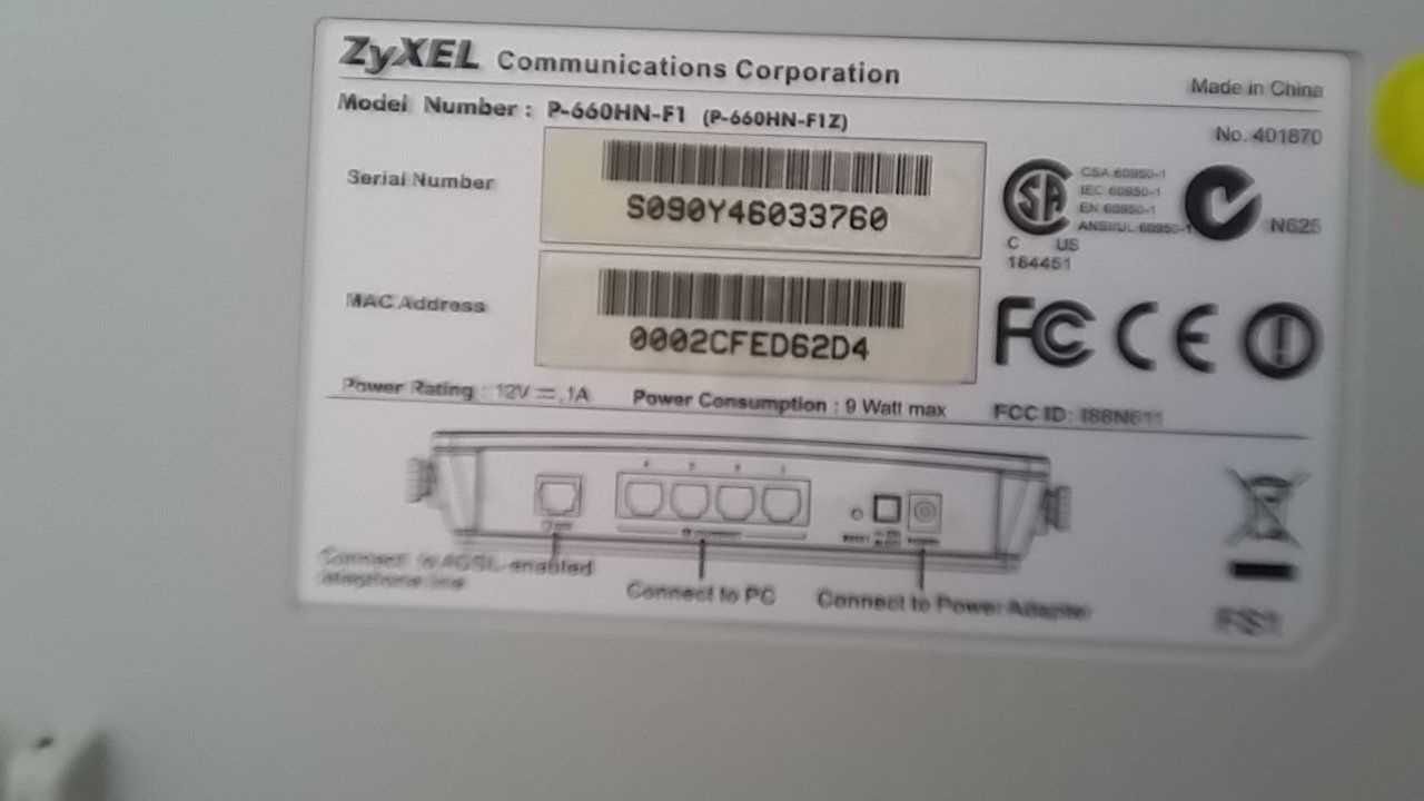 Zyxel Modem & Router: ZyXEL Modem/Router – Usato da Zollikerberg venduto da Dogon 7