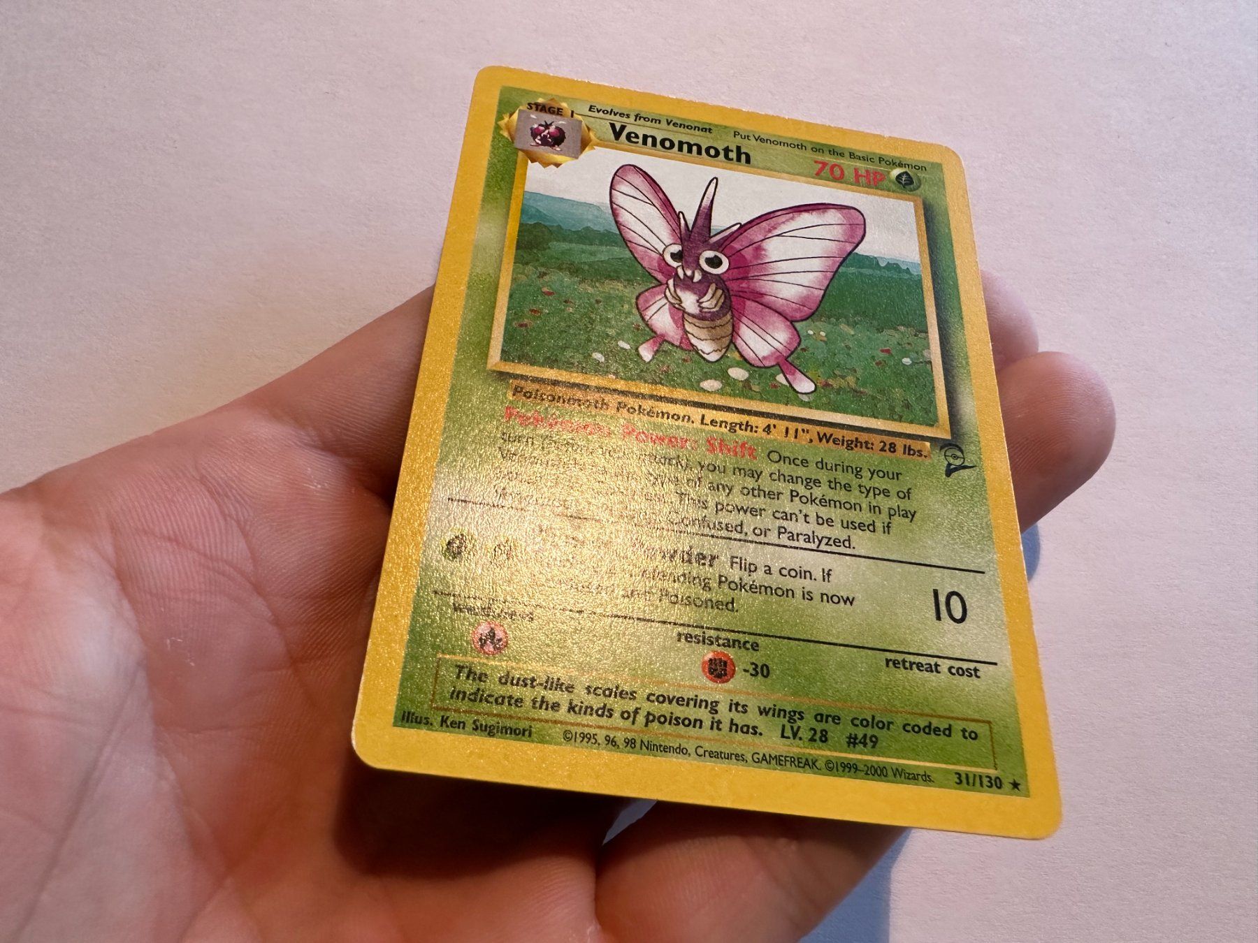 Pokémon Carte collezionabili: Venomoth non holo Base 2 EN – Usato da Hagendorn venduto da Pokecollectorch 1