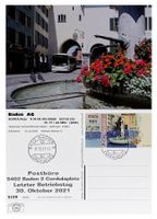 Baden Altstadt Letzttag Post Bus RVBW Scania Hess N94UB N°77