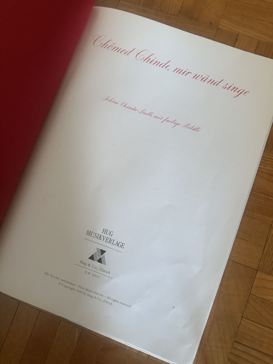 Livres: Chömed Chinde, mir wänd singe – D'occasion à Uster par bek_v2ct 1