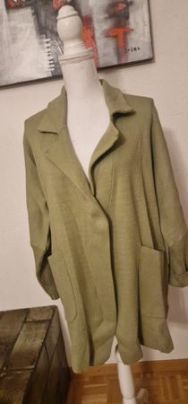 Heine Strickjacke, Grösse 46, Olivgrün - Top Zustand!