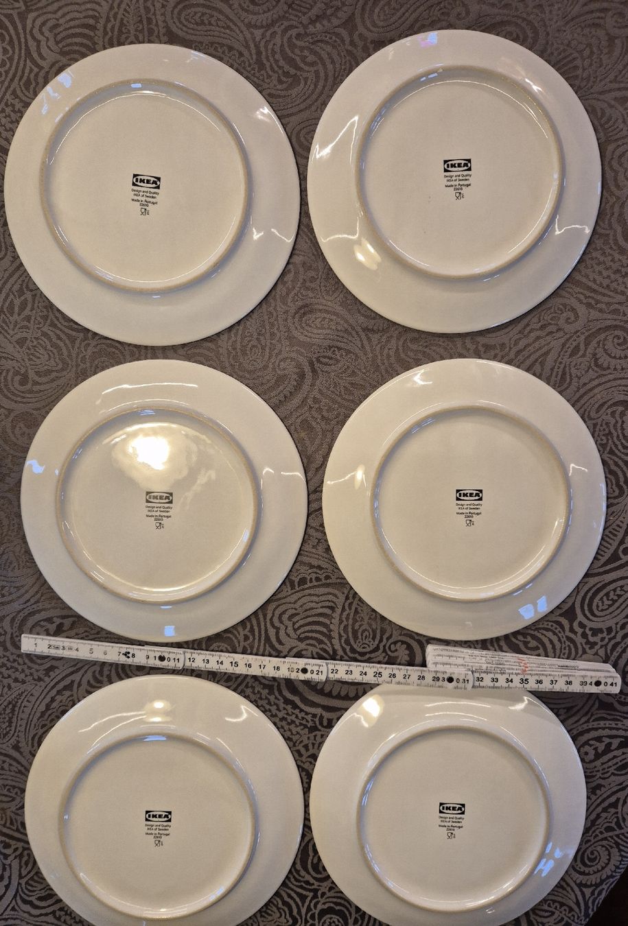Ikea Piatti: 6 Stk. IKEA Teller Essteller, Durchmesser 19 cm – Usato da Halten venduto da GiMu.84 1