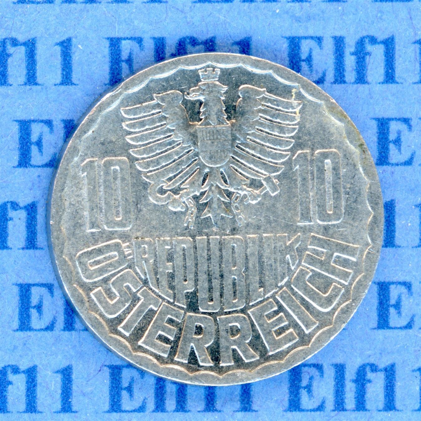 Tutti le monete: ATS___0.10 1976 -vz 10 Groschen – Usato da Widnau venduto da Elf11 1