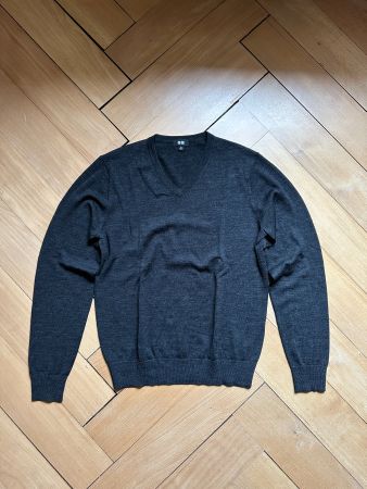 UNIQLO - Wollpullover dunkelgrau XS