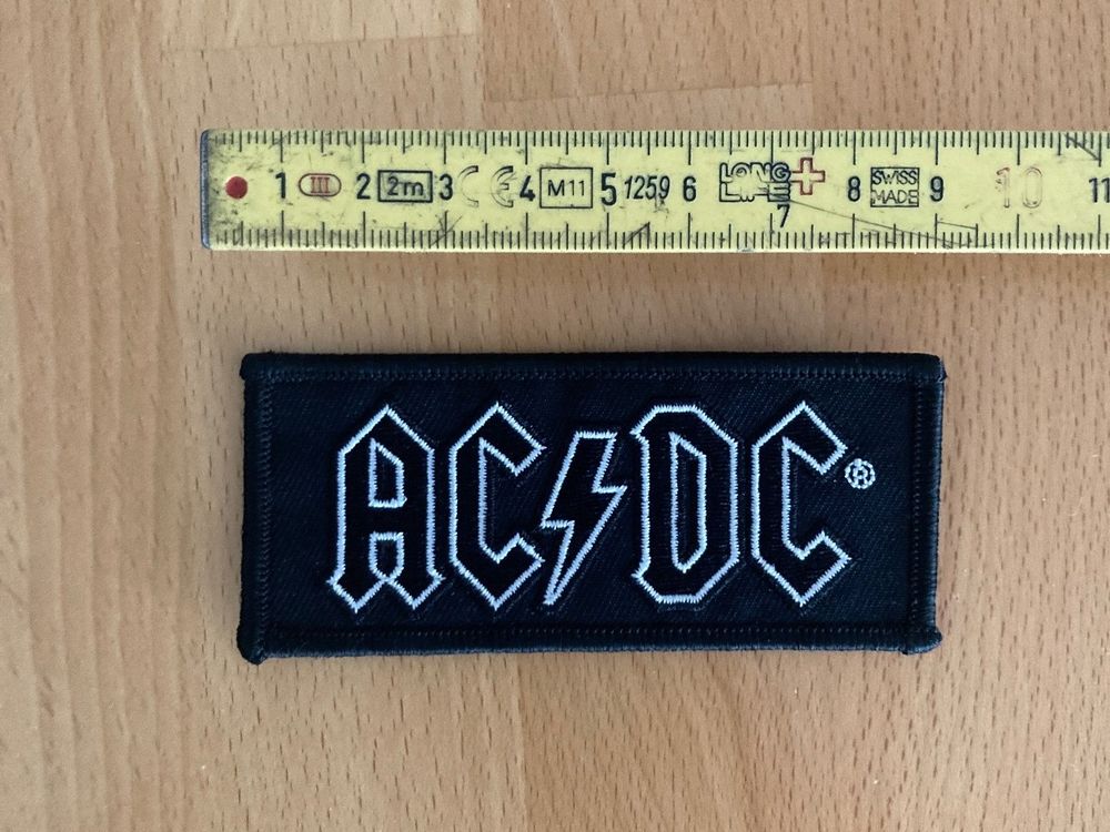 AC/DC Red Logo Woven Patch – Official German Made, Neu & Official - View #3