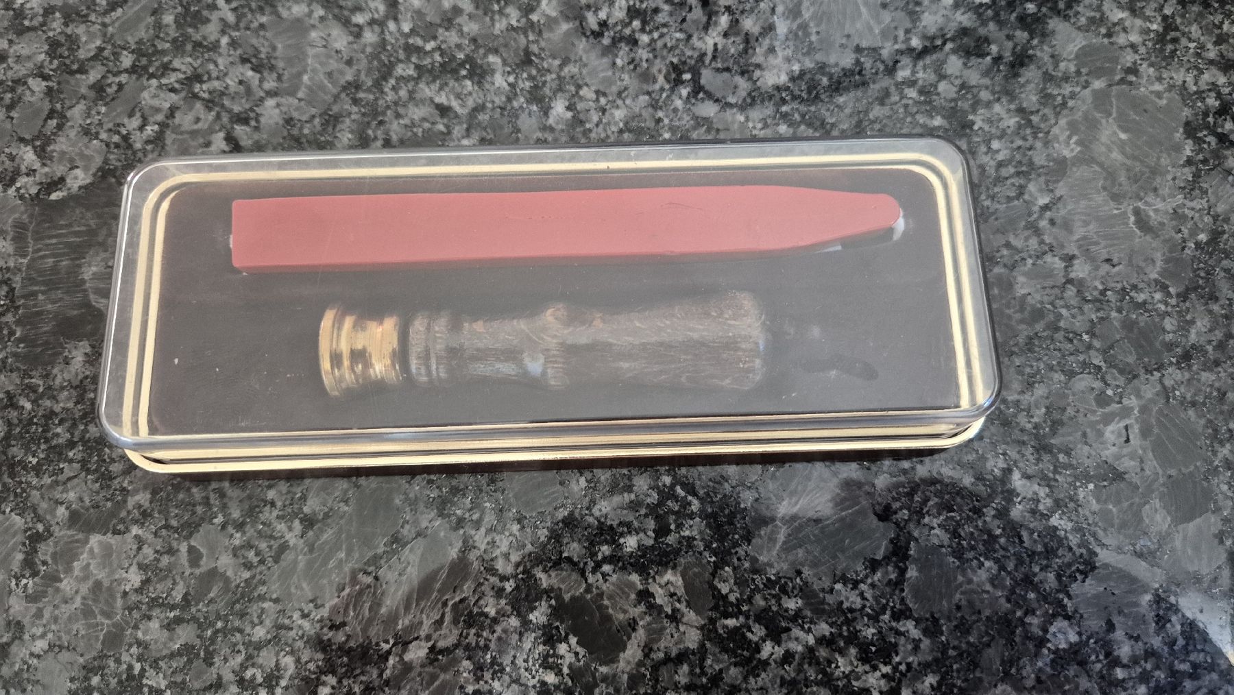Timbri: Petschaft Siegelstempel antik mit Monogramm "RF" + Siegellac – Nuovo e nell'imballaggio originale da St. Margrethen SG venduto da ant_wnp6 1