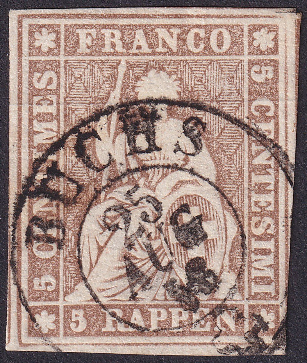 Tous les timbres: 22D/22B3 mit Vollstempel BUCHS (SG, AG oder ZH?) – D'occasion à Ebikon par SilvioFreund
