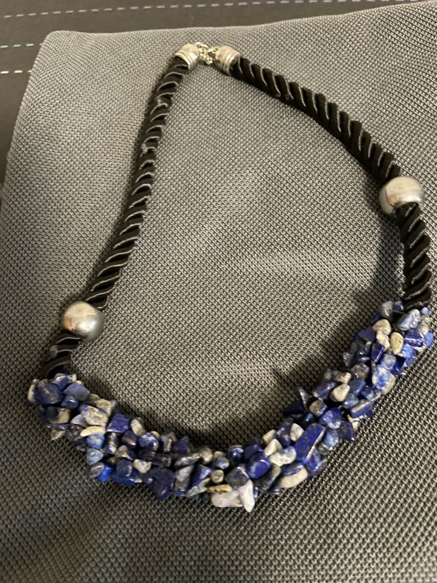 Catenine: Schöne Halskette mit echten Lapislazuli Ste – Usato da Braunwald venduto da Noveredo