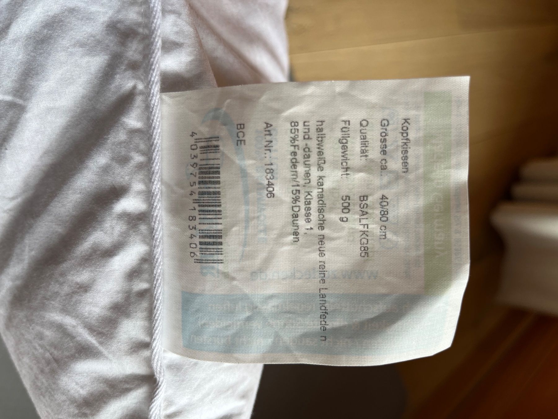 Kissen: Cuscini Schäfer vera piuma - 2 PEZZI – Neu und originalverpackt aus Pontresina von cli_g8qv 2