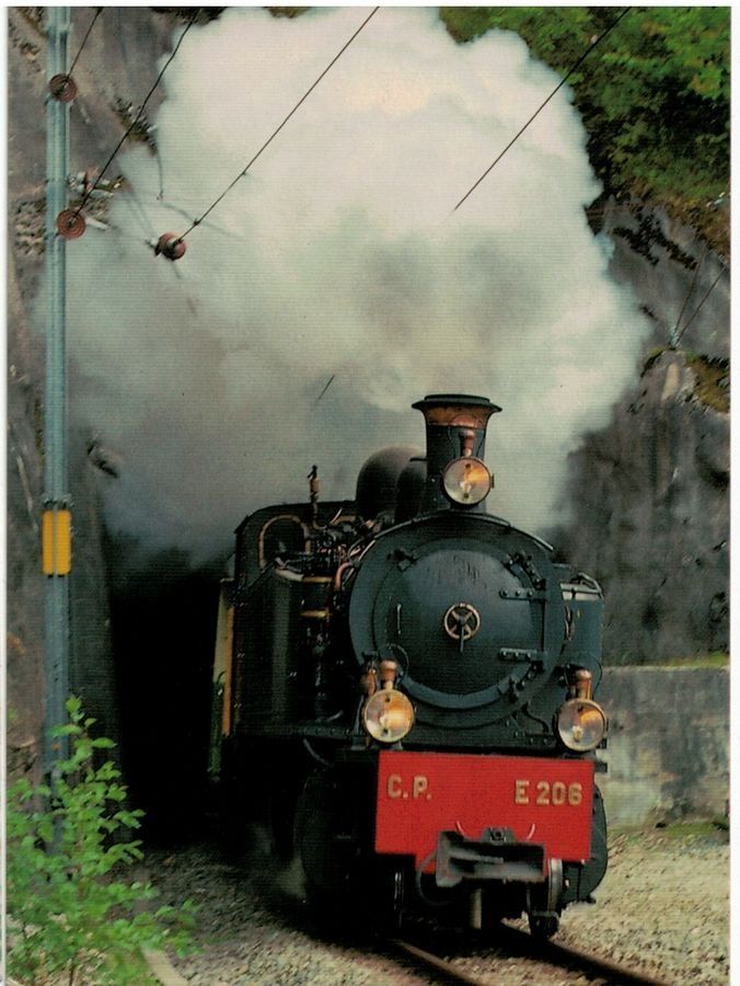 Cartoline postali: Locomotive Mallet E 206 Tunnel Bollement – Usato da Frauenfeld venduto da POML