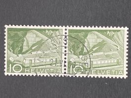 Schweiz 1958 Bergbahn 10 Rp Vollstempel WERNETSHAUSEN 21.VII