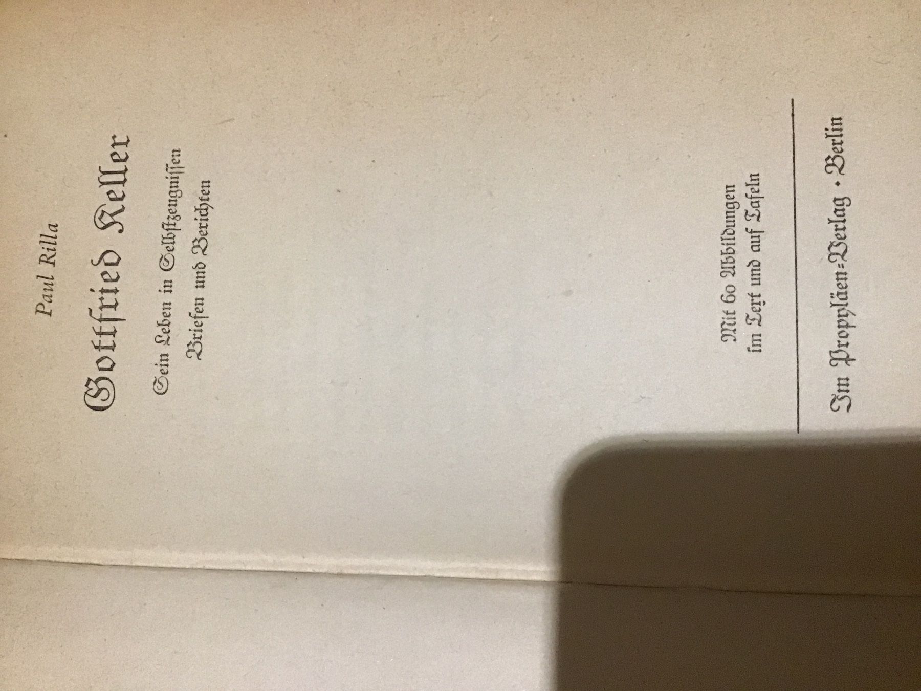 Libri: Gottfried Keller Bücher – Usato da Winterthur venduto da sune01 1