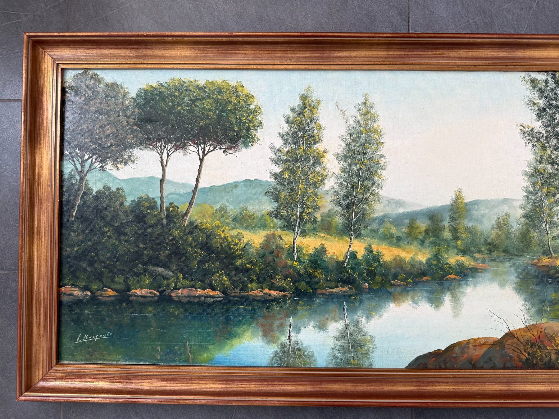 Gemälde: Gemälde Landschaft signiert J. Busquets – Gebraucht aus Subingen von ArtBead 3