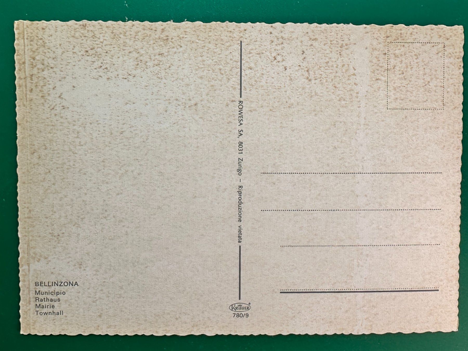 Cartes postales: Bellinzona - Rathaus - VW Käfer - belebt – D'occasion à Steg VS par _vinci_ 1