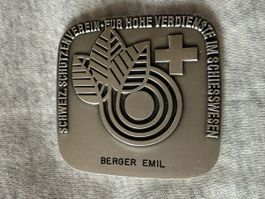 Schweizer Schützenverein Verdienstmedaille Berger Emil Hugue