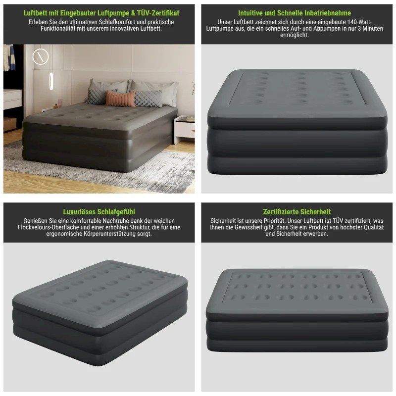 Tappetini fitness: HAGO Premium Luftbett 200x100cm – Nuovo e nell'imballaggio originale da Bottighofen venduto da zaap 4