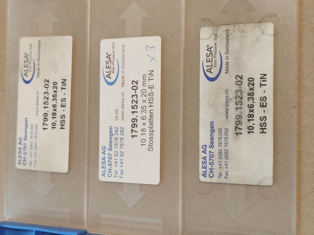 Wendeplatten Typ Alesa 1799.1523-02 für CNC / Fräsmaschine (Gebraucht ...