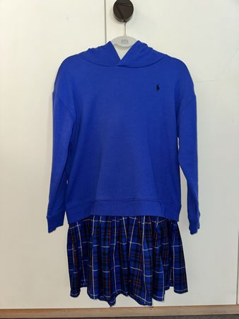 Polo Ralph Lauren Hoodie-Kleid – Junior Gr. XL (passt XS-S) 