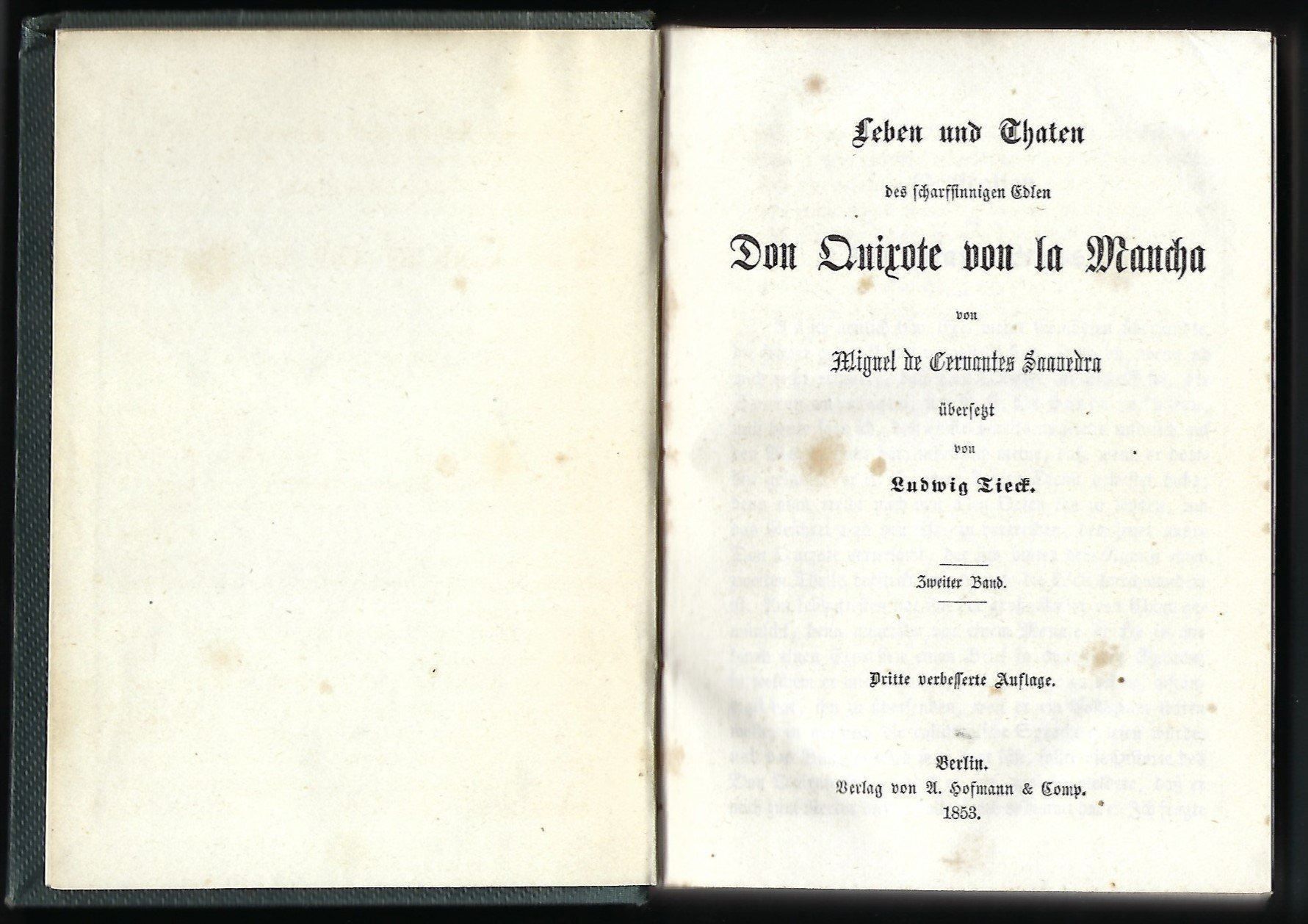 Libri: Don Quixote von la Mancha, 1853 – Usato da Luzern venduto da Einh0rn 1