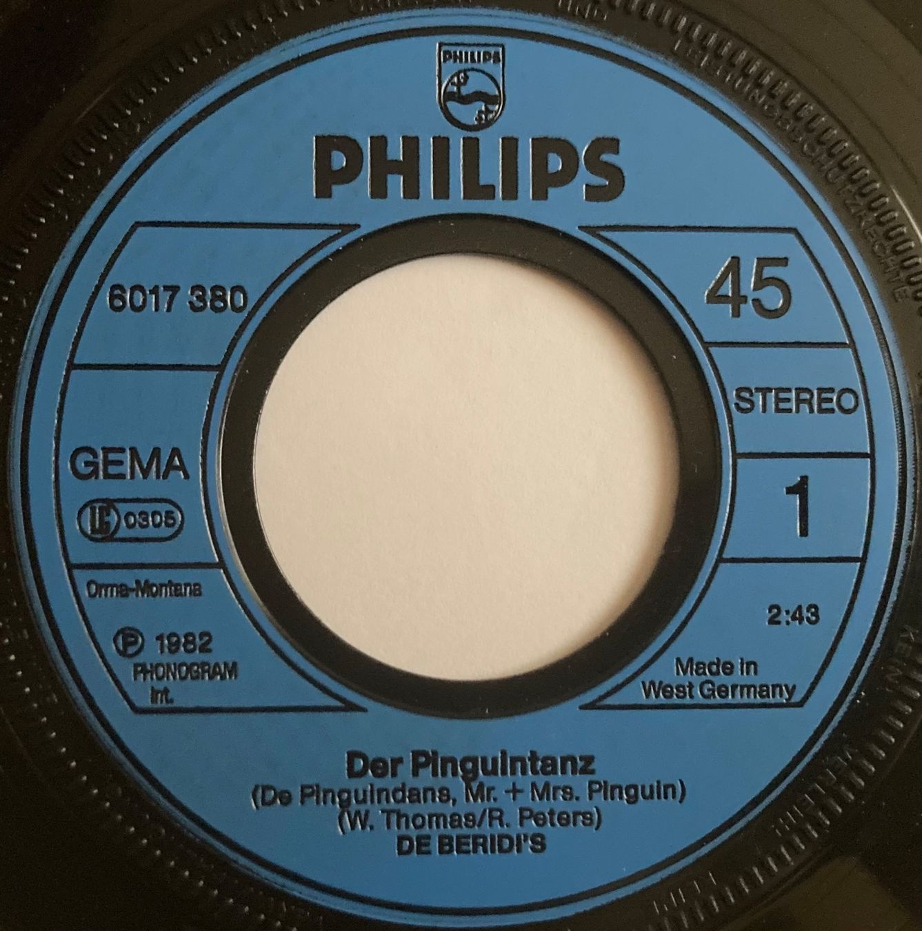 Schallplatten: DIE BERIDI'S - DE PINGUINTANZ – Gebraucht aus Poliez-Pittet von Newtown-Records 2