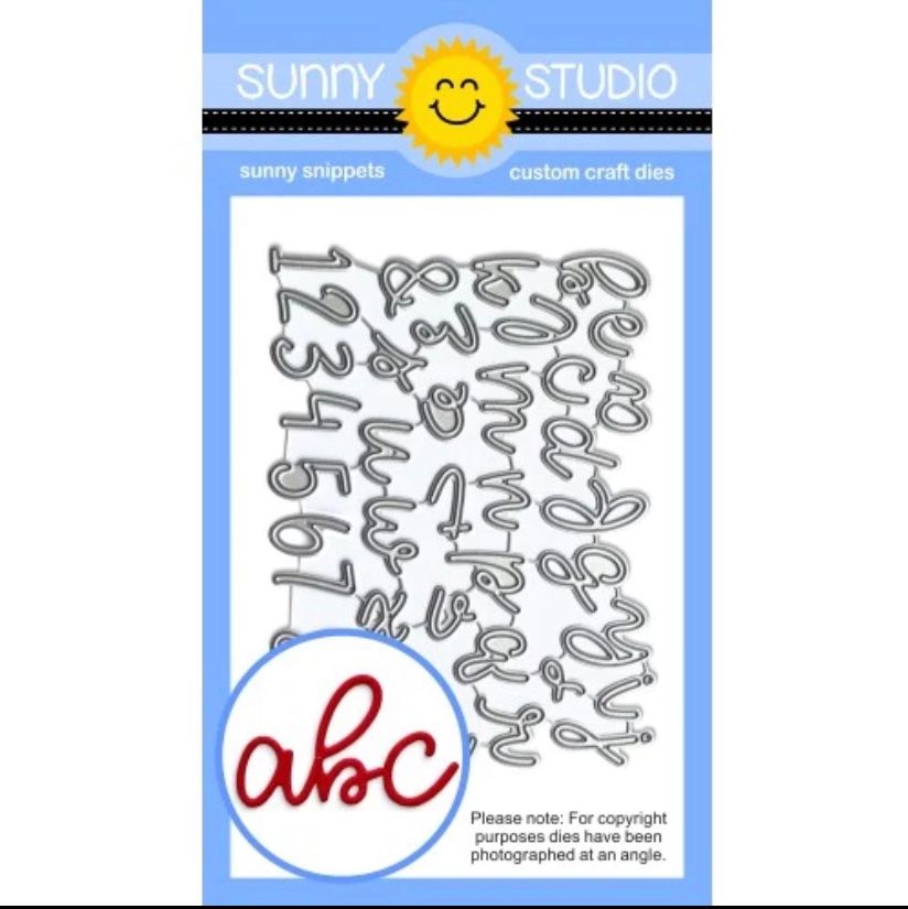 Schablonen: Sunny Studio Die Cutting Set Alphabets & Numbers Script – Gebraucht aus Dietlikon von Kitaa 4