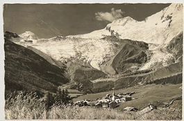 CP/AK: Saas Fee - Allalinhorn u. Alphubel Feegletscher 1952