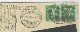 18.8.1909Weissensteinbahn Dampfzug aus Tunnel/Balkenstempel