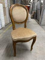 schöner antiker Stuhl Louis Philippe Massiv Nussbaum