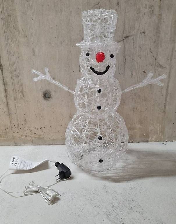 Tutte le decorazioni: Mood Leuchtfigur Schneemann LED – Usato da Winkel venduto da aivahmolina