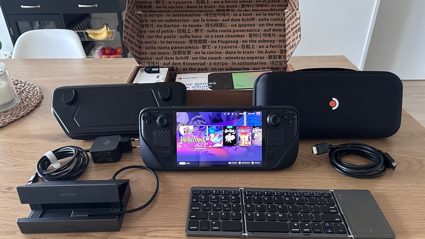 Valve Konsolen: Steam Deck OLED 512GB OVP + Dock UGREEN + JSAUX Case + – Gebraucht aus Neuhausen von druivo