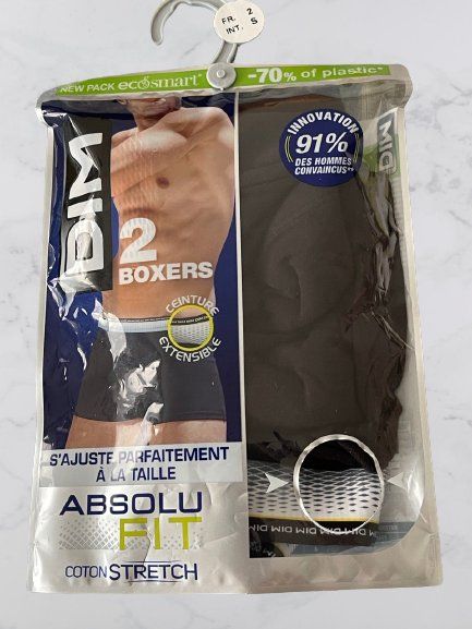 Unterwäsche: Boxers "DIM"Coton Stretch Taille S 2 pièce NP 34.95 – Neu und originalverpackt aus Genève von TradeCH 1